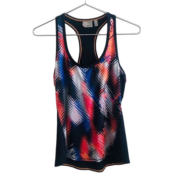 Athleta Chi Tank lava print racerback tank - Picture 1 of 5